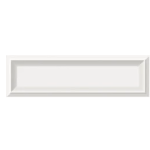 Revestimento Esmaltado Bold Invertido Branco Brilhante 8,240x25,7 - Ceusa