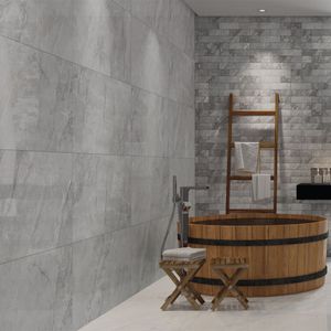 Porcelanato Pietra Di Savoie Sgr Polido Esmaltado Retificado 58,4x117,0 - Portinari
