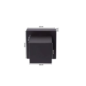 Acabamento Registro 3/4 Quadrato Black - Levo