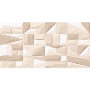 Revestimento Menfi Beige Plus Acetinado Decor Relevo Retificado 37x74 - Fioranno