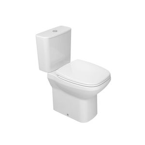 Kit Bacia Caixa Acoplada 3/6 Lts+compl Instalacao+assento Plastico Flex Branco Slow Close - Deca
