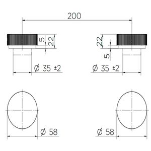 Acionamento Para Misturador  Para Lavatorio Mesa Chrome Mix Match  - Docol