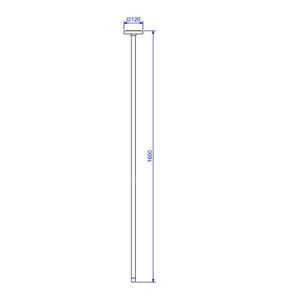 Torneira Lavatorio Teto Tube Black Matte - Deca