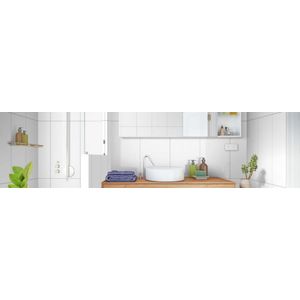 Revestimento Branco Brilhante Esmaltado  Retificado 32x62 - Almeida