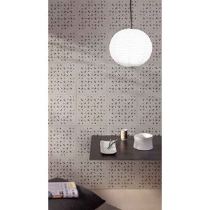 Revestimento Calu Triangulos Dark Acetinado Esmaltado Retificado 28,0x28,0 - Decortiles