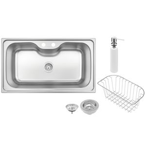 Cuba Inox Morgana Maxi 78fx Acetinado + Acessorios 50,0x86,0x21,5 - Tramontina