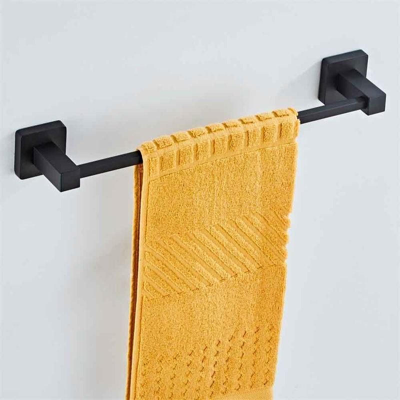 porta toalha 30cm quadrato black  levo