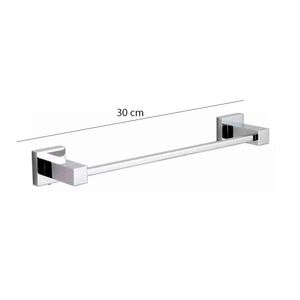 Porta Toalha 30cm Quadrato Prime Chrome - Levo