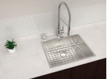 cuba de embutir quadrum 50 em aco inox acetinado 50x40 cm  tramontina