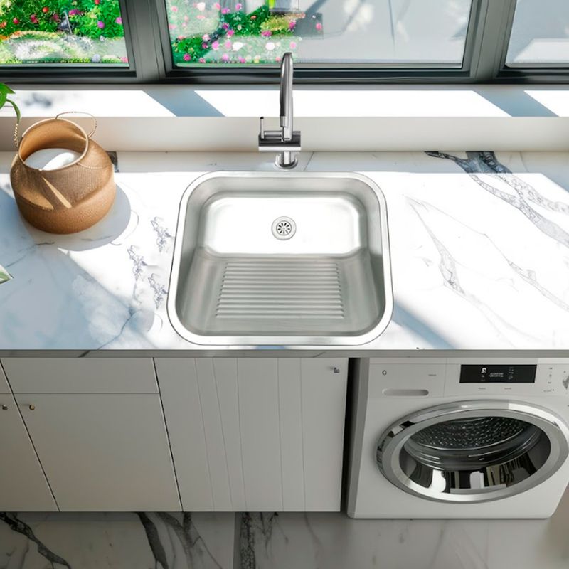 tanque de encaixe viena aco inox 550x450x220 mm  levo