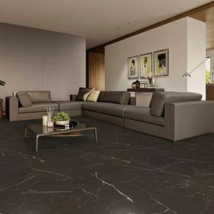 Piso Supra Berton Nero Lux  Polido Esmaltado Retificado  63,0x122,0 - Ennova