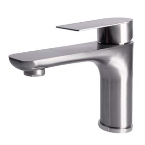 Titanium Escovado Monocomando Lavatorio Mesa Bica Baixa - Levo
