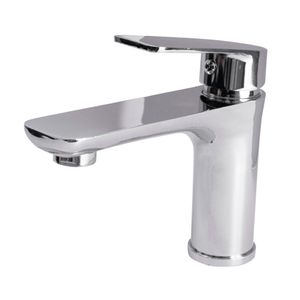 Titanium Chrome Monocomando Lavatorio Mesa Bica Baixa - Levo
