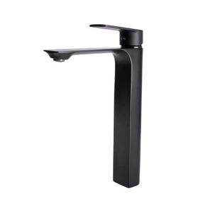 Steel Black Monocomando Lavatorio Mesa Bica Alta - Levo