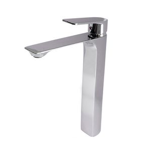 Steel Chrome Monocomando Lavatorio Mesa Bica Alta - Levo