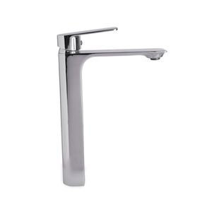Steel Chrome Monocomando Lavatorio Mesa Bica Alta - Levo