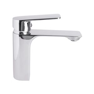 Steel Chrome Monocomando Lavatorio Mesa Bica Baixa - Levo