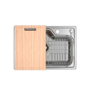 Facile Inox Cuba De Cozinha Retangular Com Deck E Acessorios - Deca