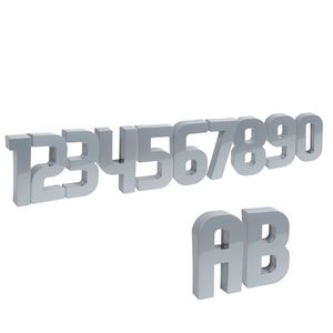 Numero Residencial Aluminio 2 - Roper Plast