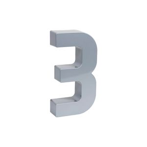 Numero Residencial Aluminio 3 - Roper Plast