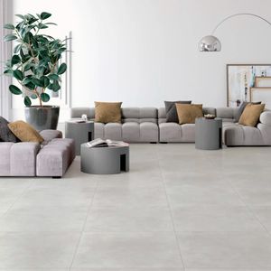 Cetus Cinza Acetinado 772806 Piso Esmaltado Retificado 84,0x84,0 - Pisoforte