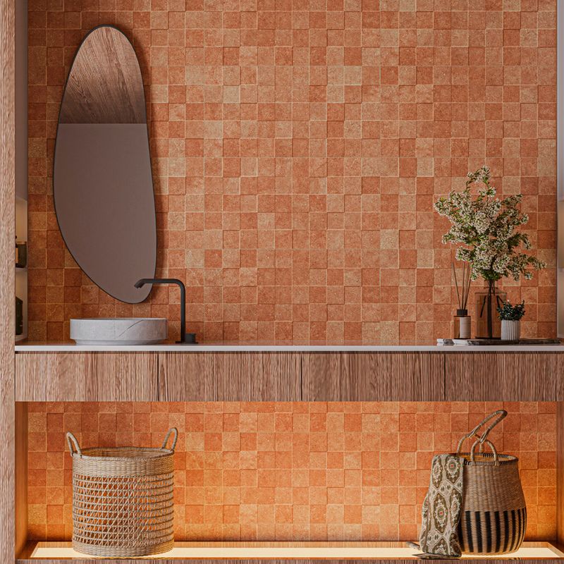 piso anticato rosso granilhado decor ru539015 esmaltado retificado 390x750  bellacer