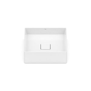 Cuba De Apoio Quadrada Terra Branco S/ Mesa 35,0x35,0x12,0 Cm - Roca Louça