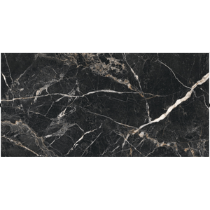Porcelanato Black Gale Polido Pr12279  Esmaltado Retificado 62,0x121,0 - Damme
