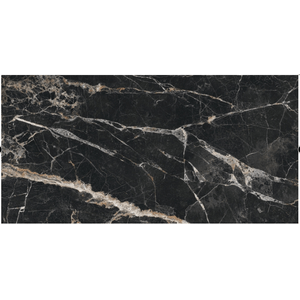 Porcelanato Black Gale Polido Pr12279  Esmaltado Retificado 62,0x121,0 - Damme