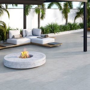 Piso Cinza Pleno Granilhado Esmaltado Retificado 61,5x61,5 - Almeida