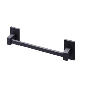 Elegance Black Matte Porta Toalha Barra 60cm - Ouse Metais
