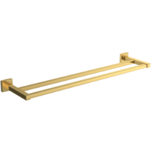 Porta Toalha Barra Duplo Quadratta Gold 600mm - Deca