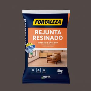 Rejunte Resinado Porcelanato Grafite 5,0 Kg - Fortaleza