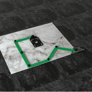 Gabarito Ajustavel Top Verde Plastico - Multicerto