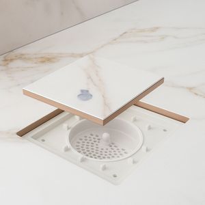 Ralo Linear Oculto Tampa Rasa 10x10cm - Multicerto