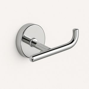 Cabide Duplo Reto Round Cromado - Crismoe