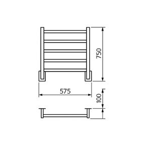 Porta Toalha Quada Premium Fio Oculto Grande - Crismoe