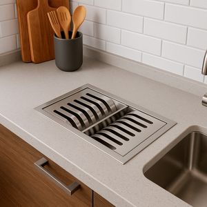 Porta Pratos Match Escovado - 300x170 Mm - Mekal