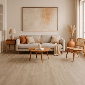 Piso Vinilico Move Cinza Gelo 3mm Cp 0,5mm 18,2 X 122,4 Cm- Almma Design