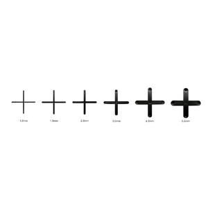 Espaçador Cruzeta Rigida 1.0 Mm - Pacote  10 Pecas - Nivela Certo