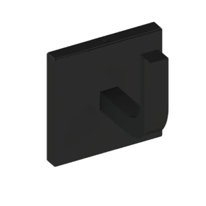 Cabide Reto Quada Preto Fosco - Crismoe