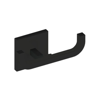 Cabide Reto Duplo Quada Preto Fosco - Crismoe