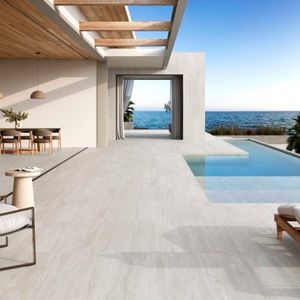 Revestimento Aristravertino Classico Acetinado Relevo Esmaltado Retificado 45,0x90,0 - Biancogres