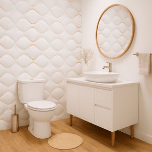 Porcelanato Onix Bianco Polido Decor Pr12252 Esmaltado Retificado 62,0x121,0 - Damme