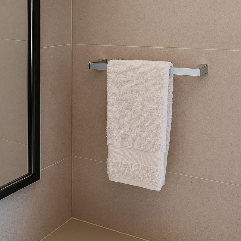 toalheiro simples soul inox polido 300mm  zen design