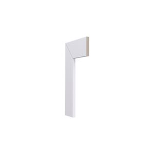 Rodape Lev71  Liso 70x13mm - Barra 2,40m Branco - Santa Luzia