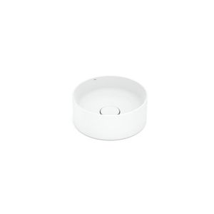 Cuba De Apoio Redonda S/ Mesa Terra Branco 30,0x30,0x67,0cm - Roca Louça