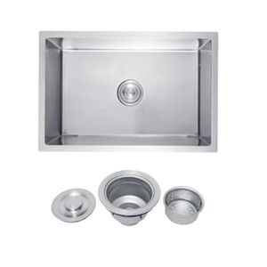 Cuba Quadrato Chrome Inox Cozinha C/ Valvula 68x45x20 - Levo