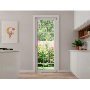 Rodape 457 Branco Frisado 100x16mm - Barra 2,40m - Santa Luzia