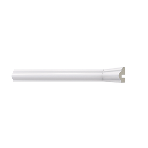 Rodameio 448 Branco 29x14mm - Barra 2,40m - Santa Luzia